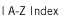 A-Z Index.